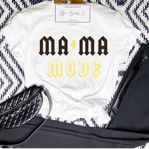 ⚡Mama Mode ACDC Rock inspired graphic t shirt NEW